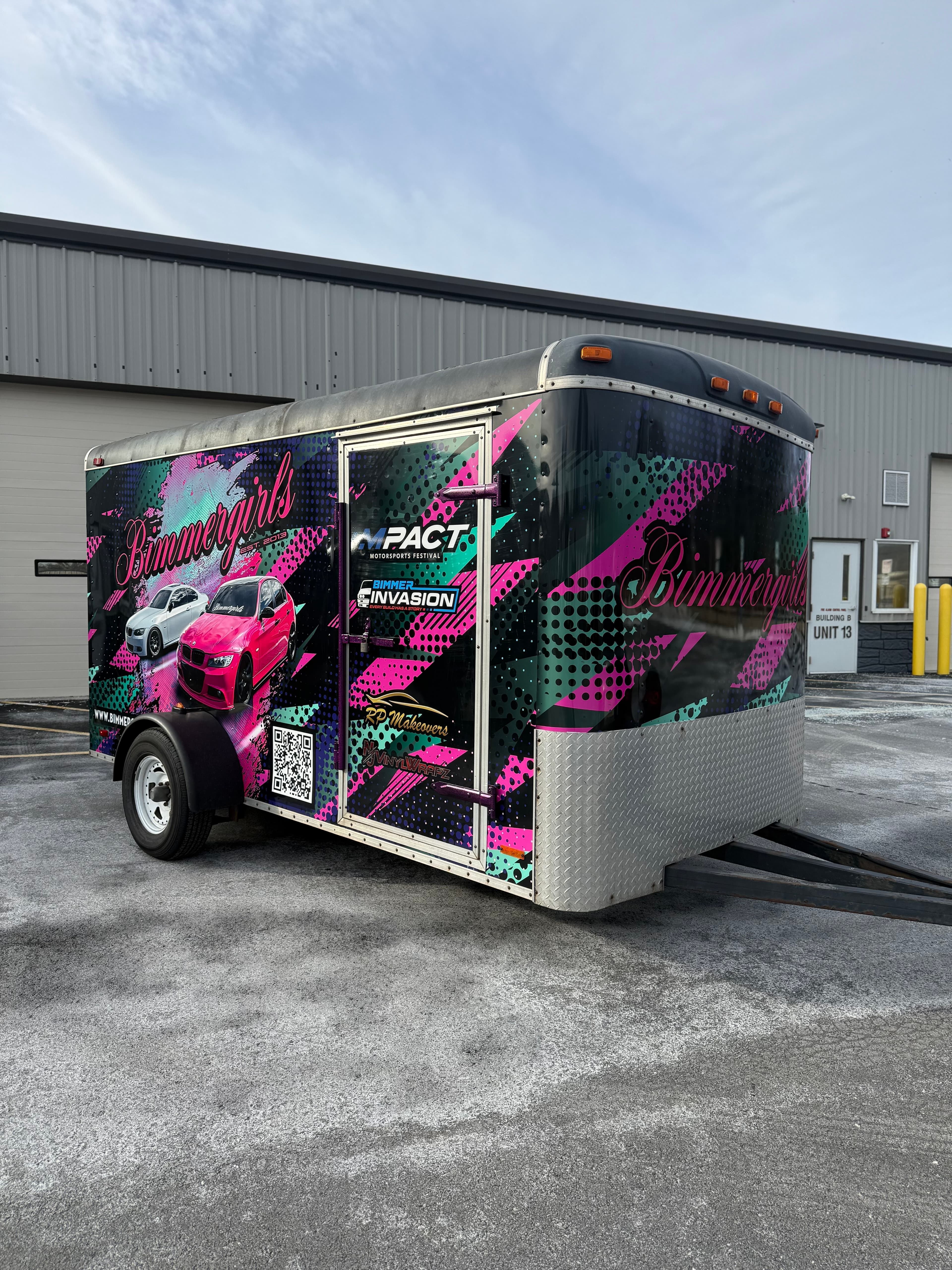 Bimmergirls trailer custom graphics