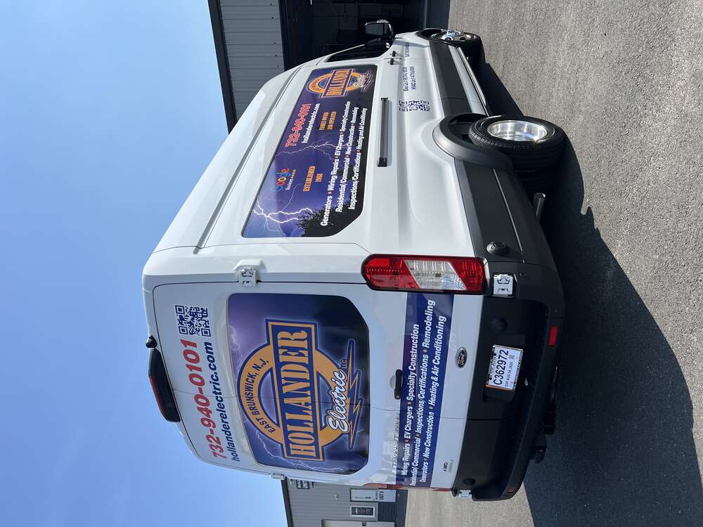 Hollander Electric service van wrap