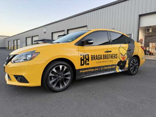 Braga Brothers Nissan Sentra full commercial vehicle wrap