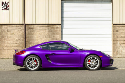 Porsche Wrapped in KPMF K75568 Matte Iced Amethyst Titanium