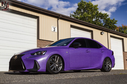 Lexus IS wrapped in Avery Dennison SW900 Gloss Purple Diamond Vinyl Wrap